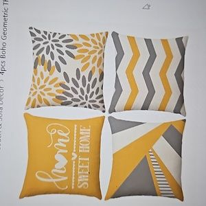Boho 4pcs Geometric Throw Pillow Covers Covers